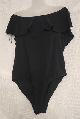 AMBIANCE Black bodysuit like NEW Women's 3X