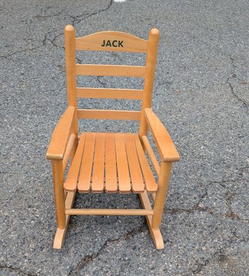 Rocking chair Blonde wooden