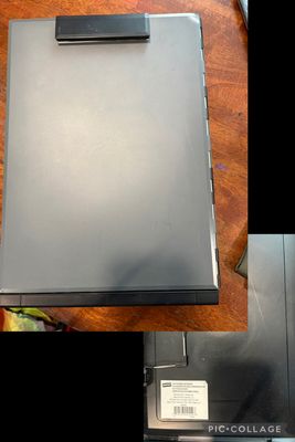 NEW BLK STORAGE CLIPBOARD