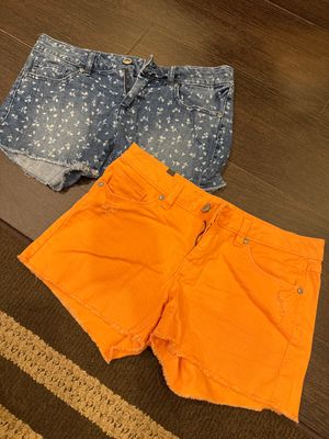 Lauren Conrad denim shorts and orange shorts  Women's 4
