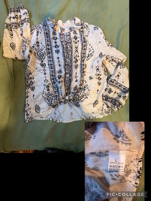 Blk and tan dress shirt  Women's - L