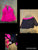 2 pc blk pink swim set  Women's XL 16