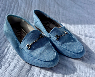 Sam Edelman Loraine Mini Denim Flat Loafers 13 (Lil' Kid)