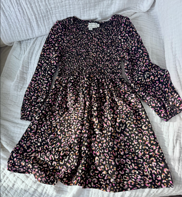 Mini Molly by Molly Bracken Long Sleeve Ruched Top Dress 7-8