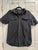 Helix Black short sleeve button down shirt Men's - M