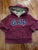GAP Maroon zip hooded sweater 18-24 Months