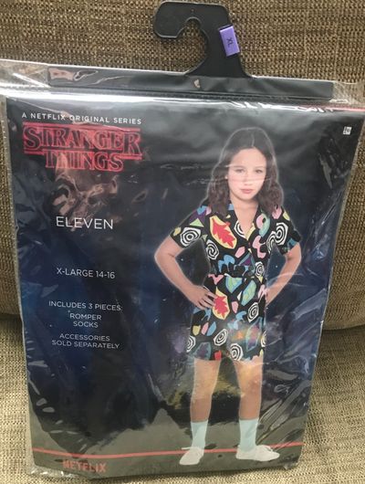 NEW Netflix Stranger Things Eleven costume -xl 14/16