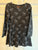 Cat & Jack Black/white long sleeve sloth dress size 6/6x 6T/6