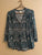 Green Black and White Casual Top Women's - S