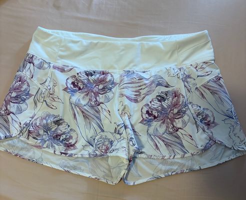Calia shorts running shorts White purple attached brief Women's - XL
