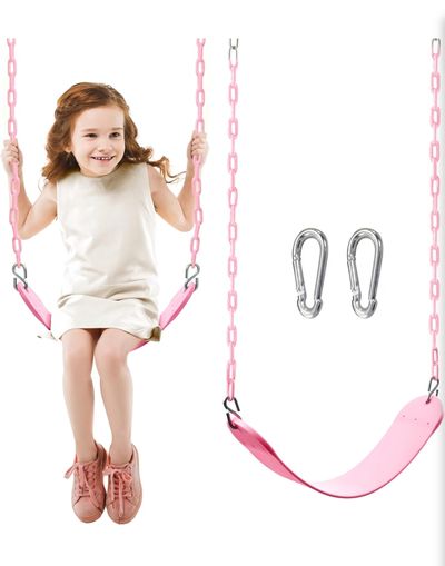 Turfee Candy Pink Swing Seat and Chain New, Never Used