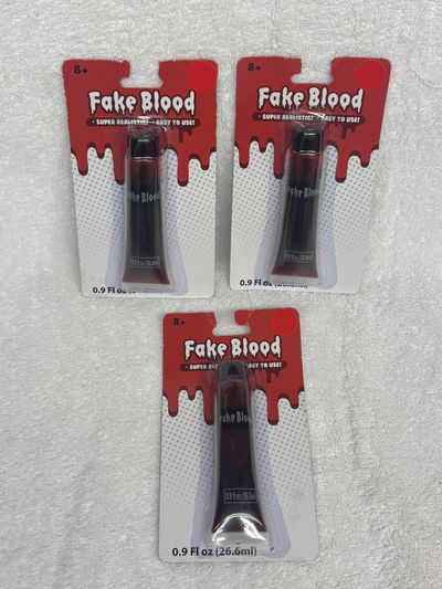 3 Brand New Fake Bloods for Halloween 3 Brand New Fake Bloods for Halloween