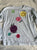 Justice Smiley face ls shirt 7-8