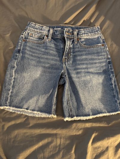 Old Navy Washed Denim Bermuda Shorts 10-12