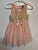 Unknown Pink & Rose Gold Sequined Sleeveless Dress 12 Months