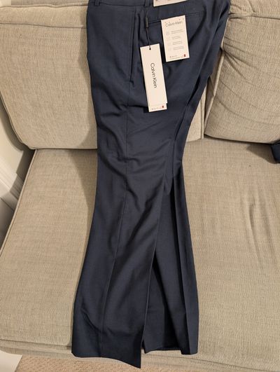 Calvin Klein 30x30 brand new slim fit dress pants in blue/grey from Macy's 30