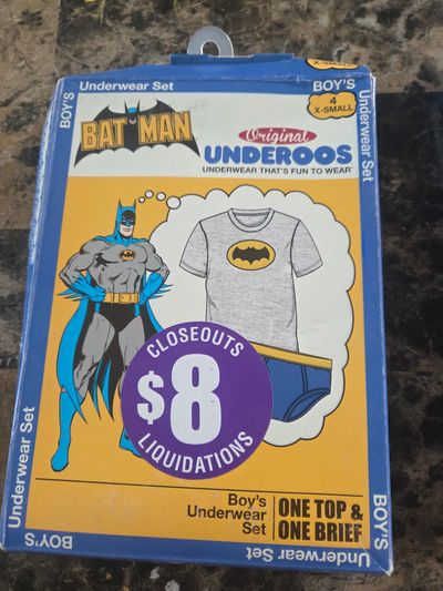 Brand New Original Underoos batman Size 4 x-Small