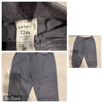 Carters Gray sweatpants 12 Months