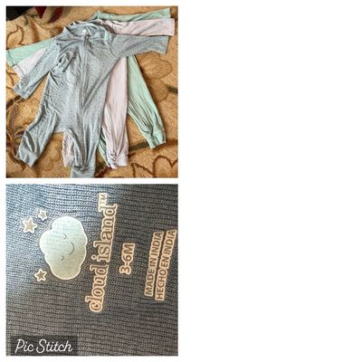 Cloud island Set of 3 pajamas 3-6 Months