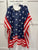 BRAND NEW Steve Madden USA flag cover up Red white and blue shawl, one size fits most