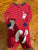 Carters Red stripe pjs footed 18 mo 18-24 Months