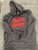 Under Armor Black with red lettering under armor hoodie 7-8