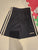 Addidas short black athletic shorts with white stripes Adidas 3T