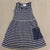 Hanna Anderson Blue and white striped dress 5T
