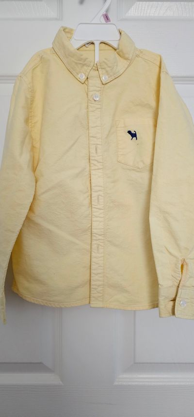 Cloverland Like new oxford button up shirt pointed collar classic fit 7-8