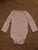Carter's maroon and white stripe long sleeve onesie 12 Months