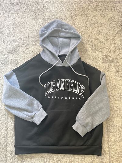 NA Grey and black LA hoodie Junior L - 10