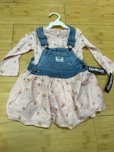OshKosh NEW two piece overall set 12-18 Months
