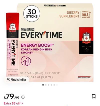 Energy Boost Korean Red Ginseng Extract and Honey Energy Boost Korean Red Ginseng Extract,honey retails$80missing 1