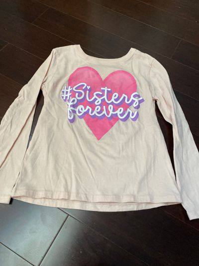 Place Size S 5/6 sisters forever long sleeve shirt 5T