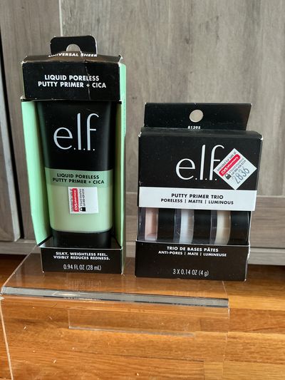 Elf - New liquid poreless putty primer & Putty primer trio - poreless, matte, & luminous