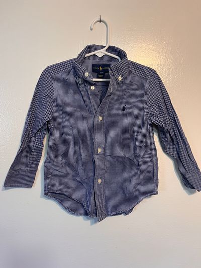 Ralph Lauren Blue Long Sleeve Button Down 3T