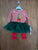 Blueberri blvd NEW 2 piece orig 64.00 Christmas dress with red leggings and Tutu 2T