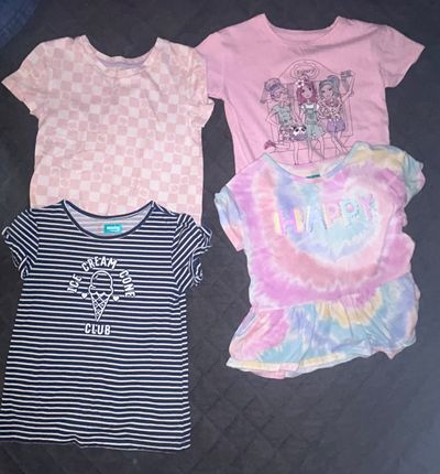 365 kids 4 short sleeve graphic shirts 6T/6