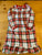 Carters Plaid nightgown size  6/7 6T/6