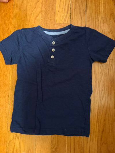 Free planet Navy Henley tee 5T/5
