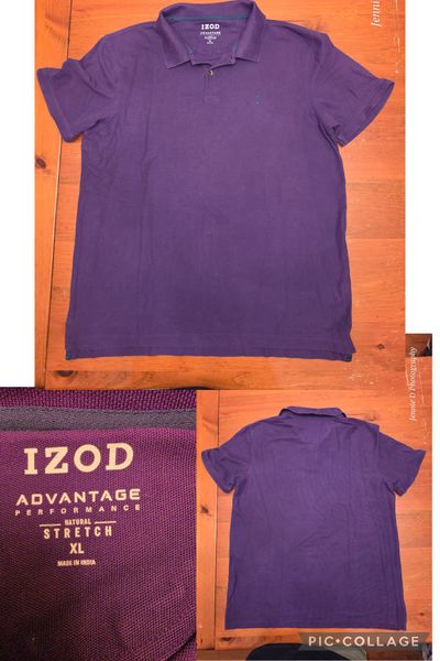 Izod Advantage Performance Polo in purple Men's - XL