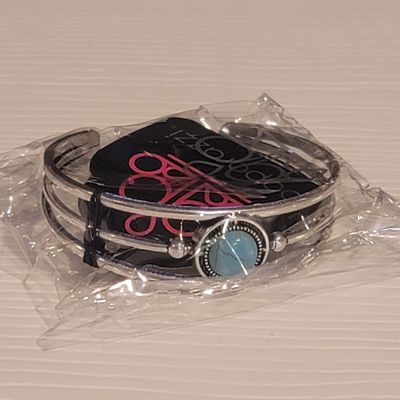 Paparazzi Silver Turquoise Braclet