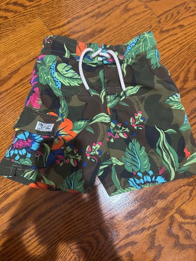 Polo Ralph Lauren Board short swim trunks lined 4T/4
