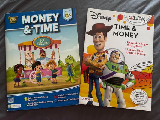 Edgeucational Learning Money & Time Learning Books -2pk