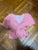Light pink white dot wrap around halter top  Junior S - 3