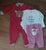 Carters baby Christmas bundle Reindeer onesie, best Christmas ever bodysuit and Santa pants 3 Months