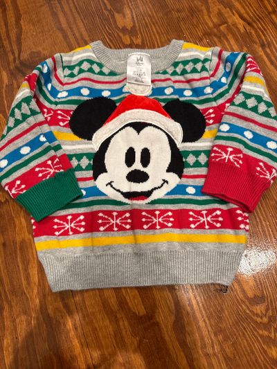 Disney Mickey Mouse holiday sweater 12-18 months 12 Months