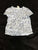 H and m Blue w flowers and butterflies t 6-9 Months