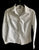 Ann Taylor 2 Petite White, black, silver button down LS shirt Women's - XS