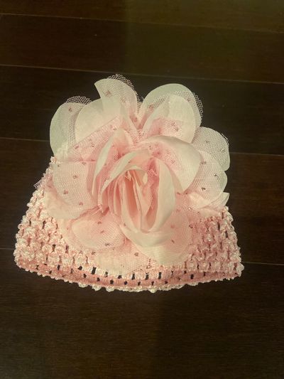 Ava Olivia 0-12 months Pink hat with sparkly flower Infant (0-2 yrs)